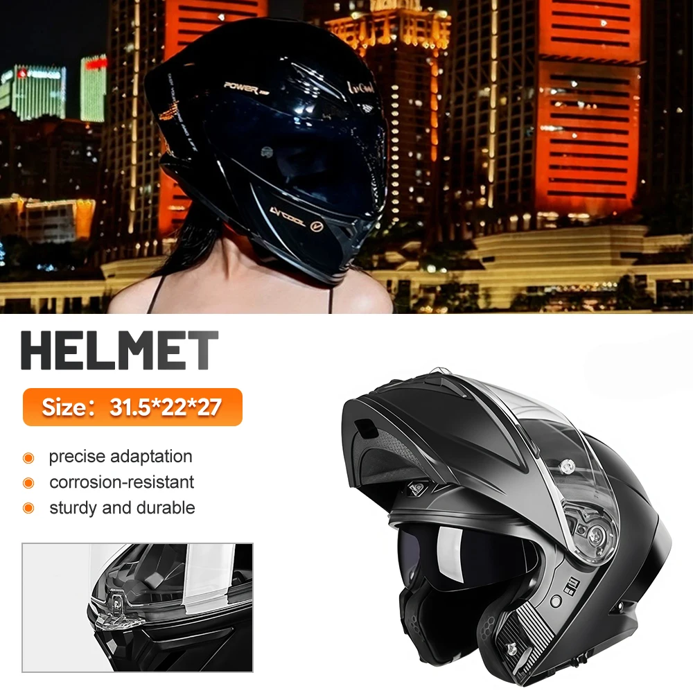 DOT certification modeled translation type male and female vehicle head case (includes internal shielding mirror)