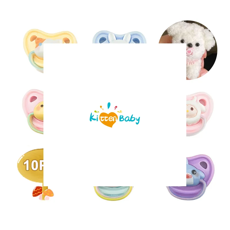 10 stuks mooie mini-pop fopspeen speelhuisbenodigdheden dummy tepels voor babypop kinderen speelgoedaccessoires