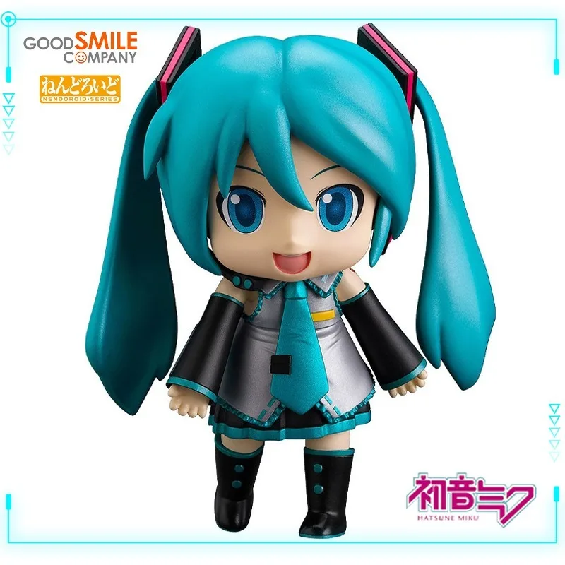 Oryginalny, autentyczny Vocaloid Hatsune Miku Mikudayo Nendoroid 1714 10th Anniversary Ver 10cm Kolekcjonerski Model Figurka Zabawka Prezent