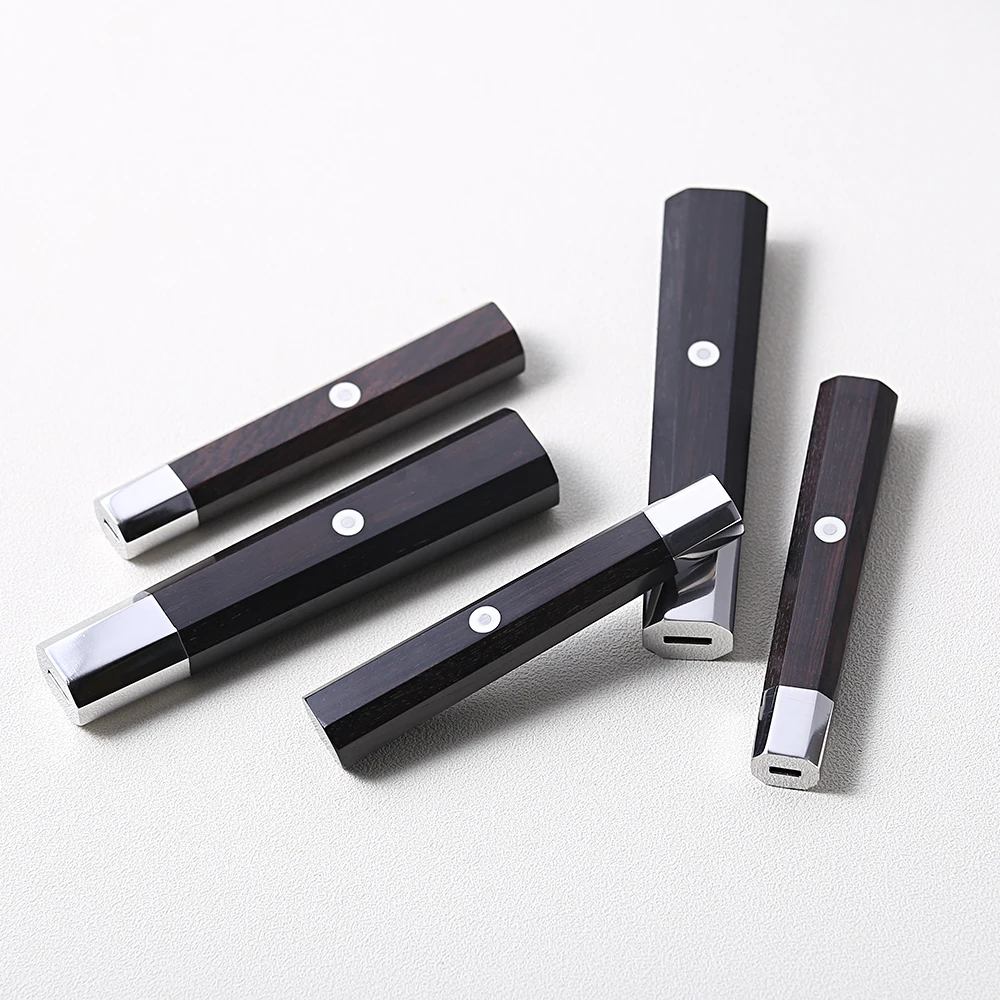 ด้ามมีดทำครัวไม้มะเกลือ ด้ามจับตามหลักสรีรศาสตร์ สำหรับเปลี่ยนมีดเชฟมืออาชีพ ด้ามไม้สำหรับทำมีดเชฟ DIY