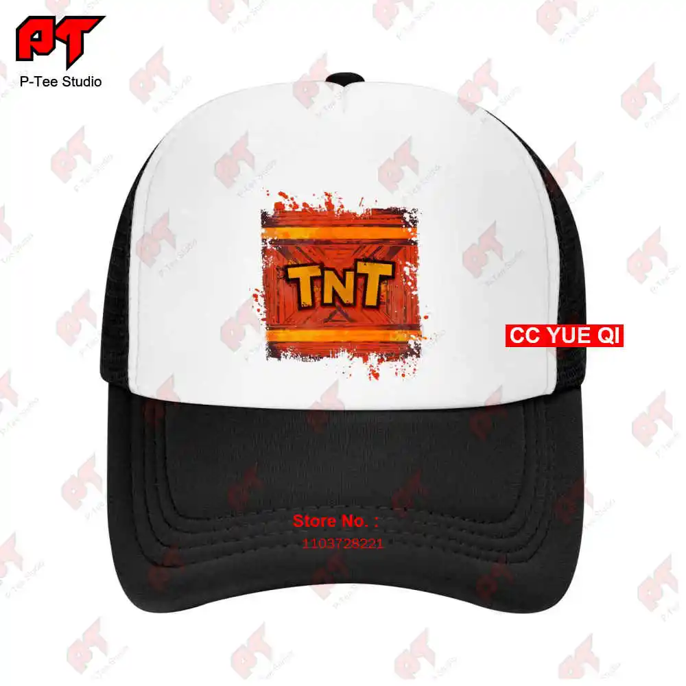 Crash Bandicoot Tnt Box Explosive Gaming Baseball Caps Truck Cap IVBZ