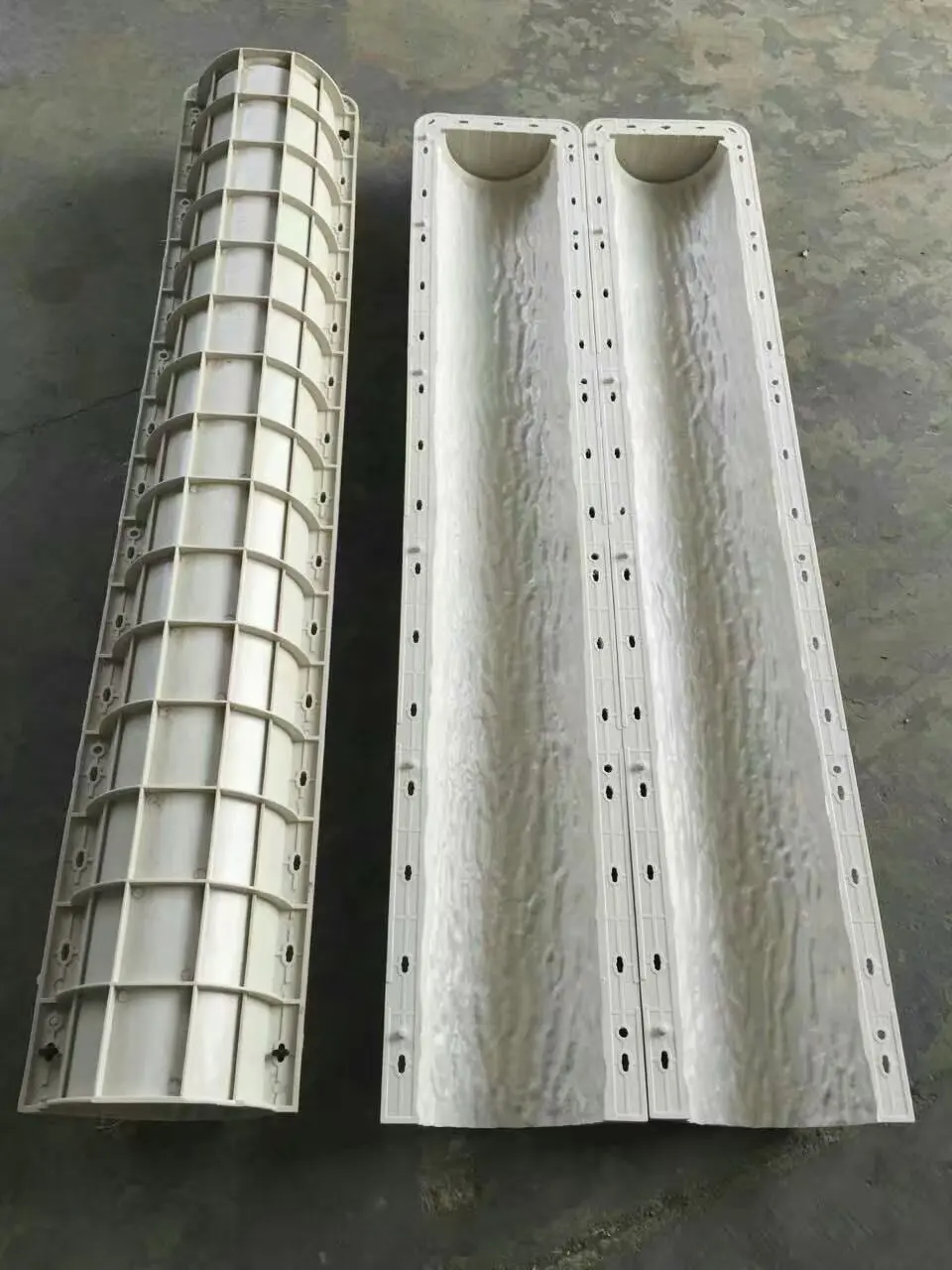 12cmCement imitation bark column mold imitation wood grain railing model concrete cast-in-place guardrail imitation stump