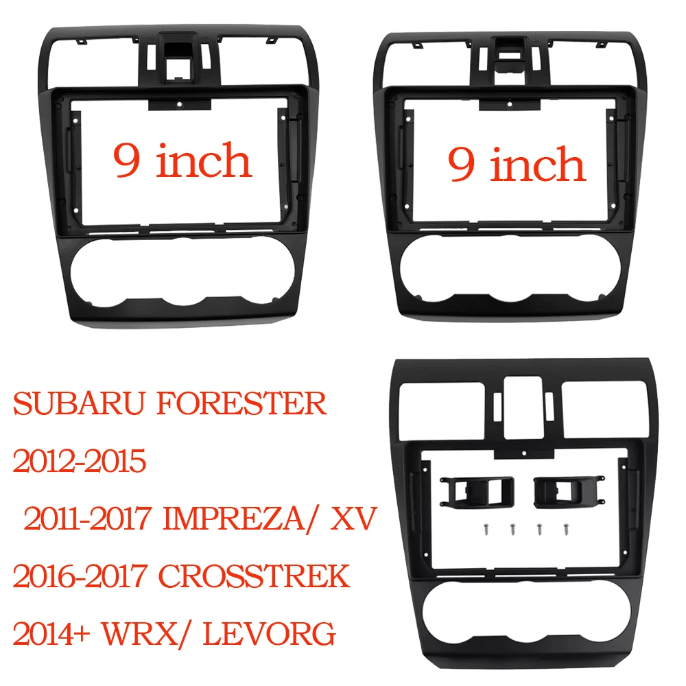 

9 Inch Radio Fascia fit for SUBARU FORESTER IMPREZA XV CROSSTREK WRX LEVORG Stereo GPS DVD Player Panel Dash Mount kit Frame