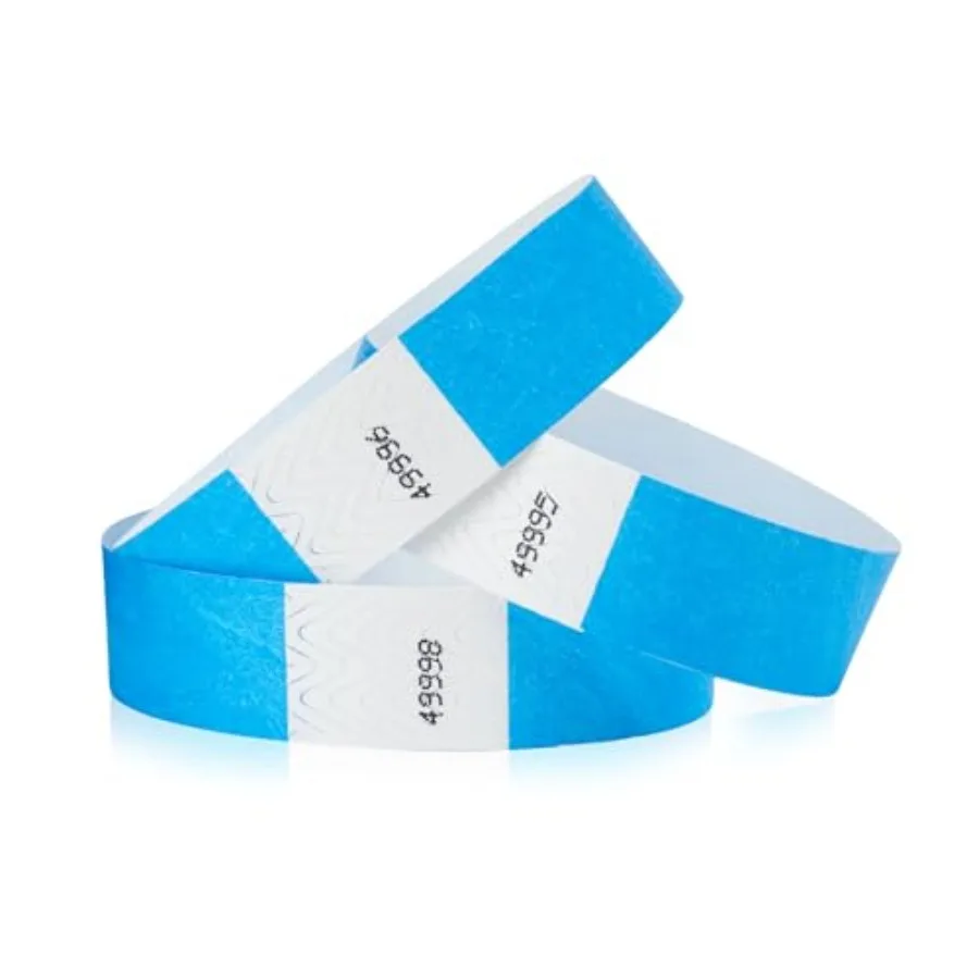 

00 Tyvek Wristbands for Events - Tamper-Proof Design and Fluorescent Prevent Reuse Premium-Grade Bracelets for Hospital and Med