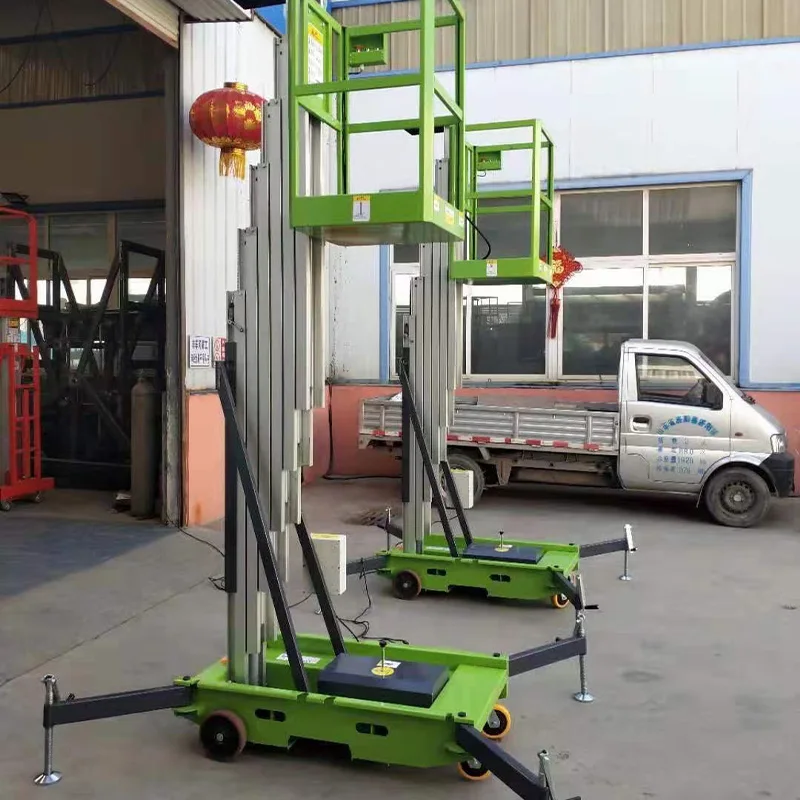 

portable Push Around Vertical Mast Lift Aerial Work Platform Lift Aluminum Lift