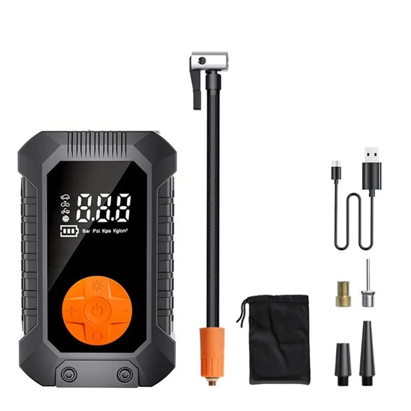 【calo-di-prezzo-】-pompa-d'aria-elettrica-portatile-per-auto-gonfiabile-con-rilevamento-della-pressione-illuminazione-gonfiaggio-rapido-adatta-per-suv-biciclette