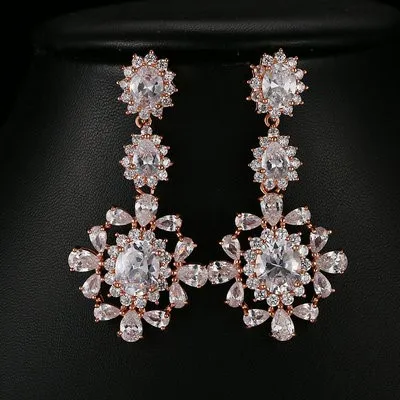 

Классические свадебные серьги с каплями воды и цирконием, модные трансокеанские серьги-капли, новые ювелирные изделия для невесты, аксессуары