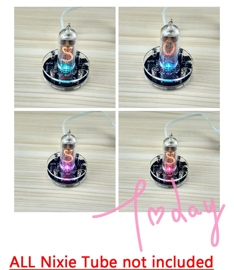 Imagem -02 - Tubo Único Nixie Relógio Tubo de Brilho para Qs301 In-12 In-14 In-18 Qs18-12 In8 In2 Z568m Brilho In12 In14