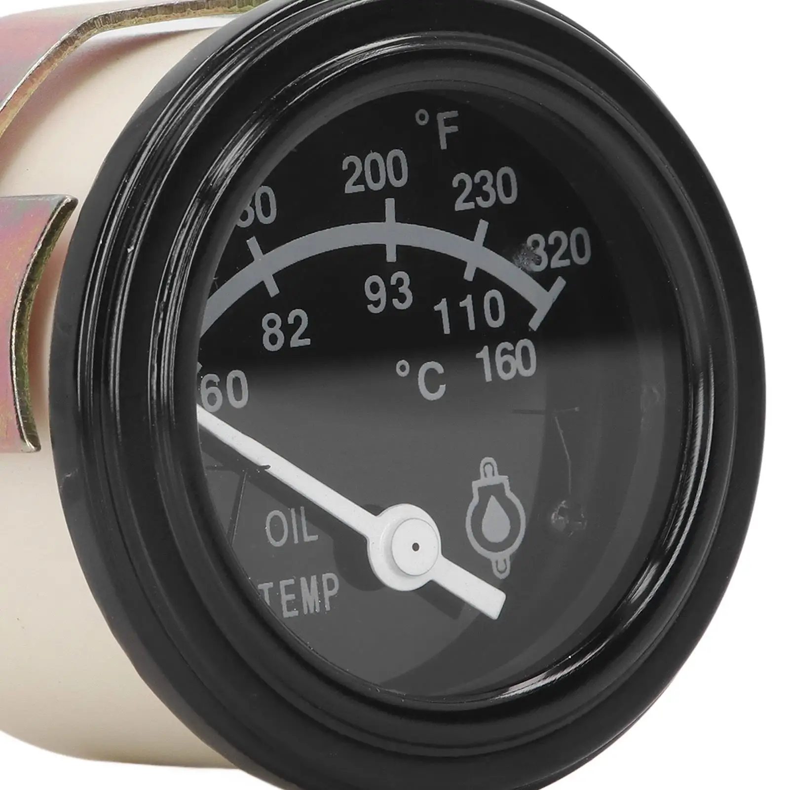 24V Diesel Engine Oil Temperature Gauge - Waterproof & Dustproof Thermometer for Generators