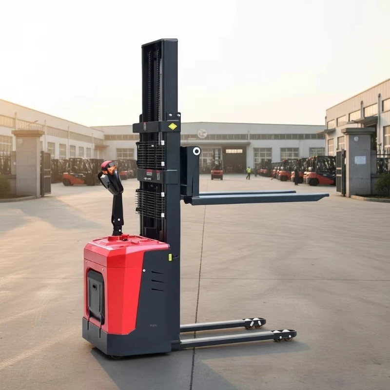 CE Approved Electric Stacker with Lead-Acid Battery 1150x190mm Fork Dimensions for Warehouse & Logistics