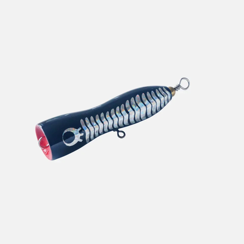 Popper de madera para pesca – Señuelo de superficie 10 cm - imagen 4