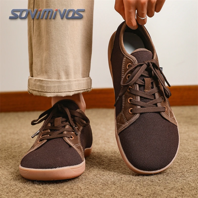 Zapatos Minimalistas para Hombre, Estilo Barefoot, Zero Drop, con Puntera Ancha, para Correr, Tenis, Caminar, Transpirables, de Horma Ancha, para Mujer