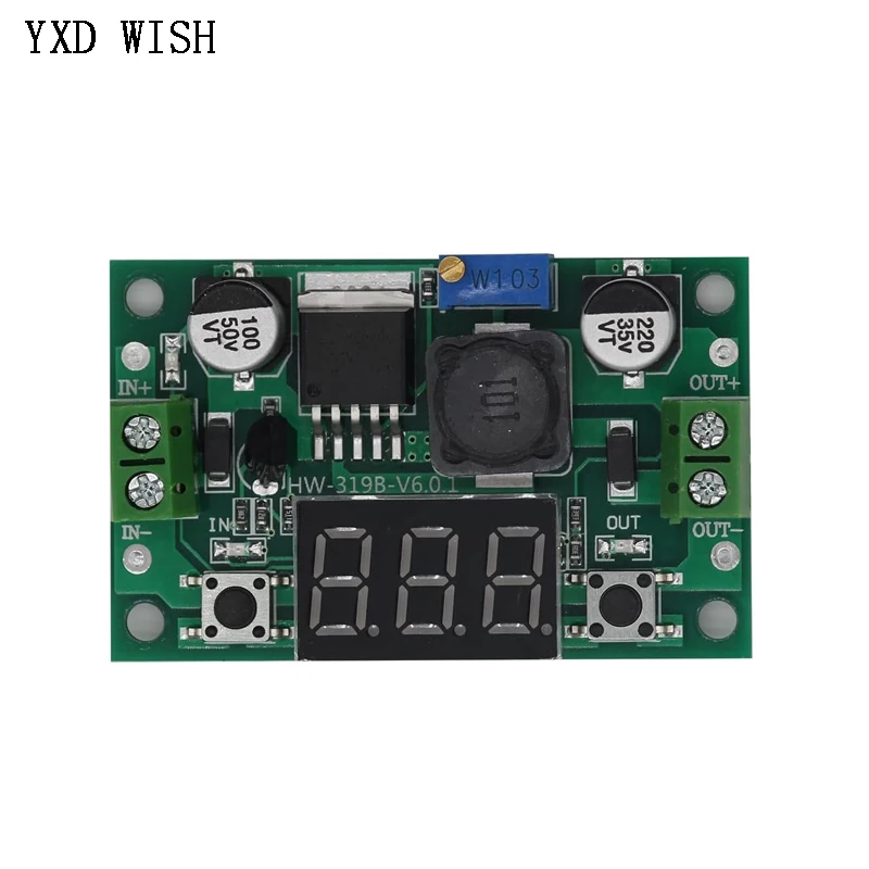 5pcs DC-DC Buck Step Down Module LM2596 DC/DC 4.0~40V to 1.25-37V Adjustable Voltage Regulator With LED Voltmeter