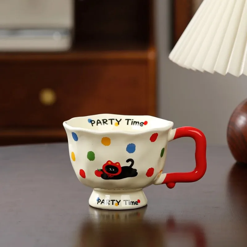 

Керамическая кружка Stanley для кофе, высокая, с милым изображением животных, для девочек и пар, подарочная посуда для напитков