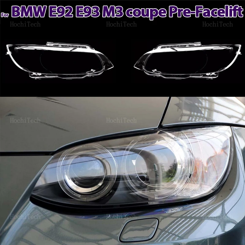 

Transparent Housing Front Headlights Lens Shell Cover Glass Lampcover Lampshade For BMW M3 E92 E93 coupe pre-facelift 2006-2009