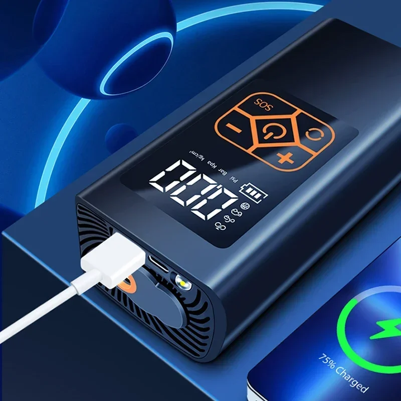 Auto Drahtlose Inflation Pumpe Auto Inflation USB Lade Pumpe Auto Reifen Inflation Pumpe Lithium-Batterie Füllung Tasche