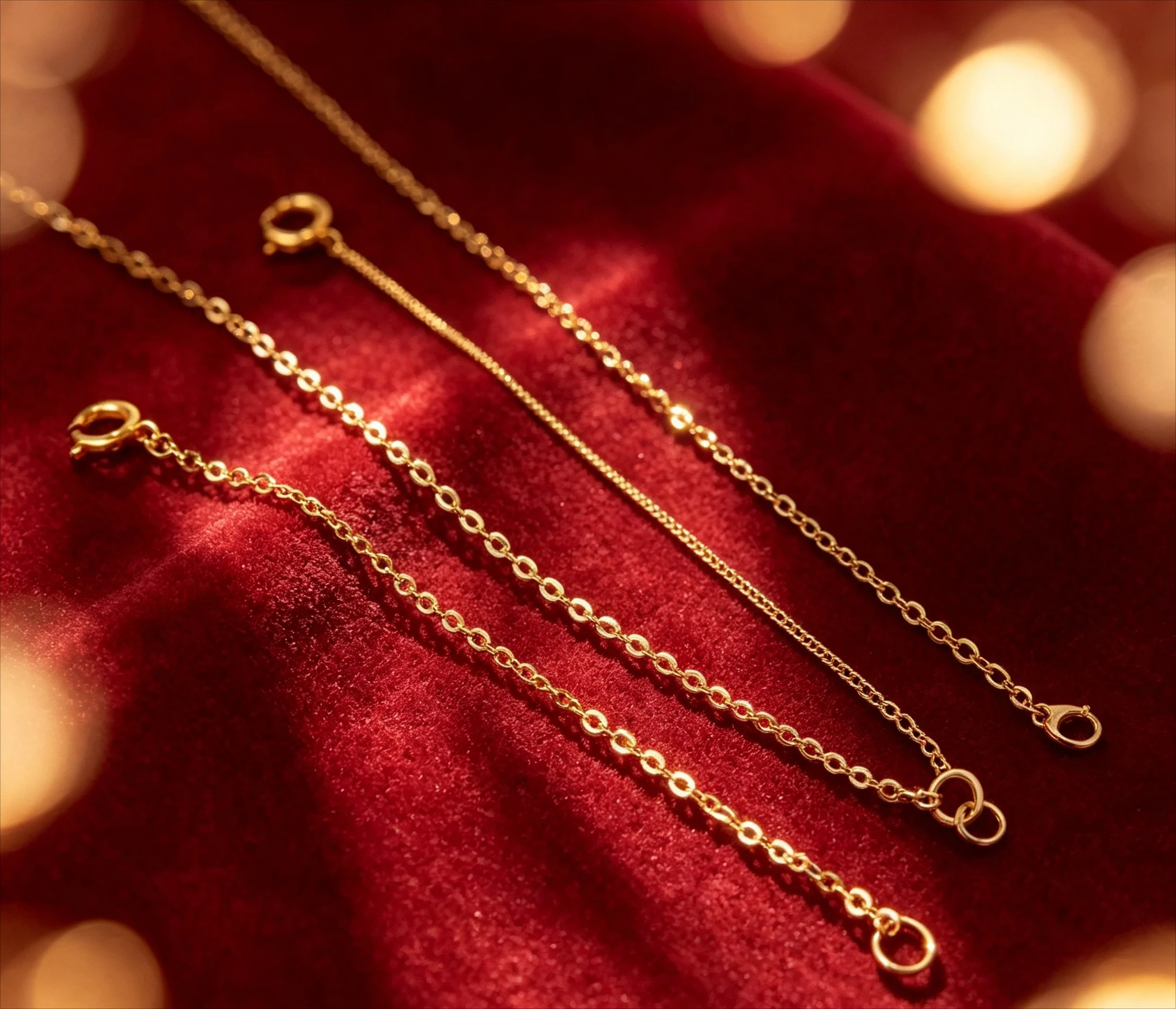 18k gold chains au750 jewelry parts gold extension chain 1cm-10cm jewelry accessories o shape chains Giving a gift to a friend