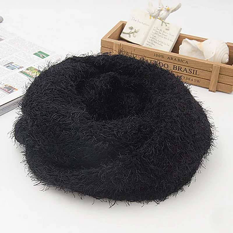 Circle Knitted Scarf for Men and Women Circle Loop Acrylic Soft Warm Infinity Snood Scarf Ladies Neck Winter New Arrival