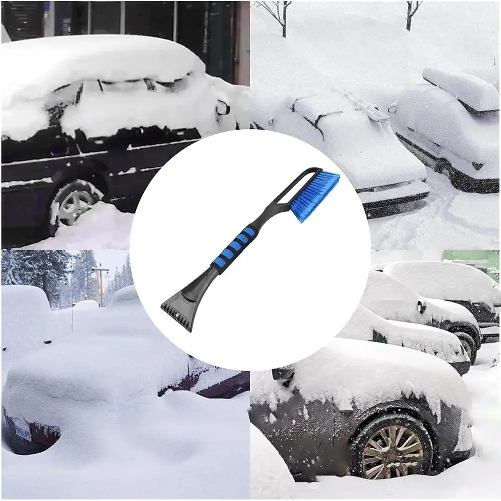 Hot ABS Snow Removal Shovel with Foam Handle Slim Windshield Cleaning Scraping Tool Portable Car Vehicle Brush Winter