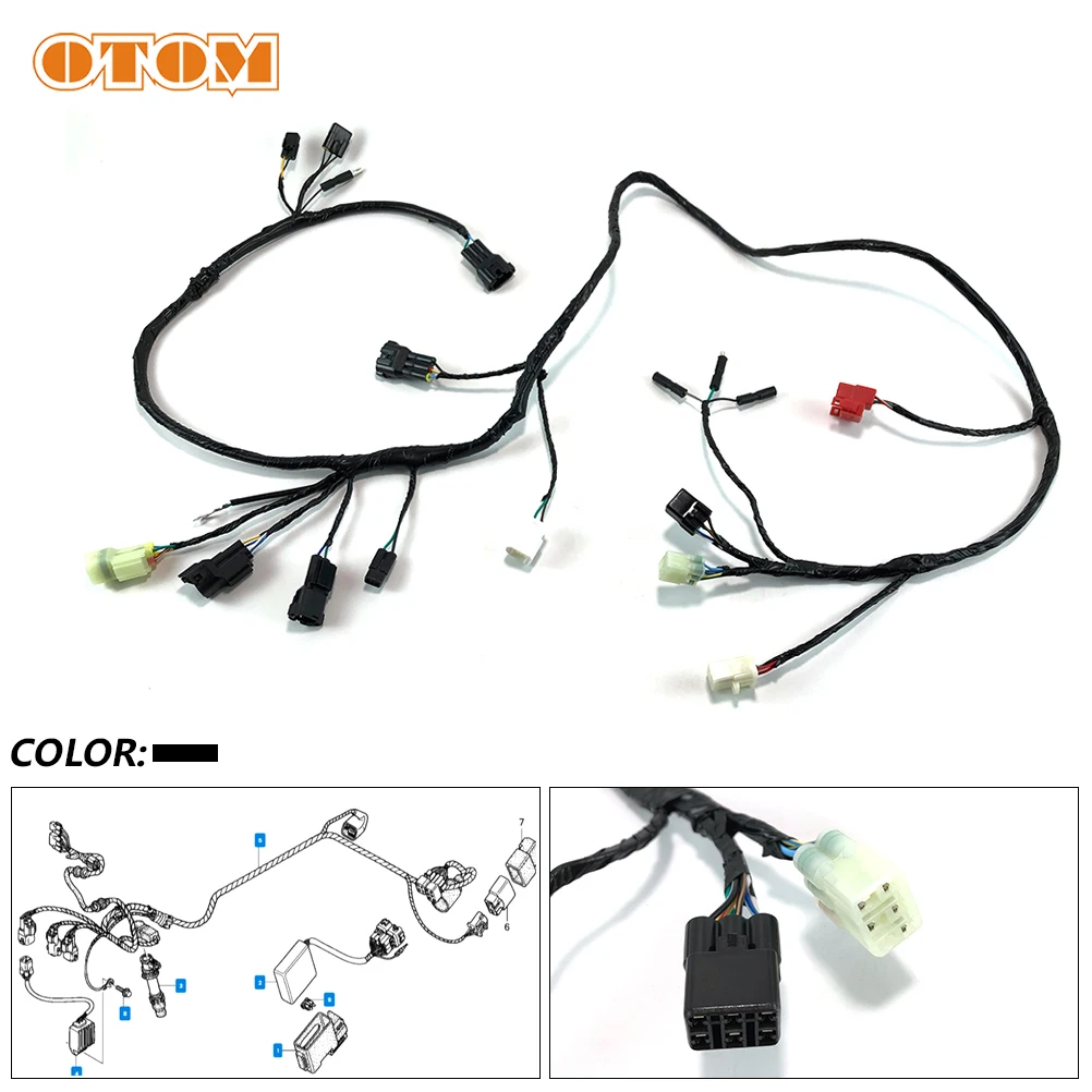 

Motocross Motorcycle Accessories Full Vehicle Line Assembly Main Wire Harness For HONDA CRF250X 2008-2017 Cable 32100-KSC-A20