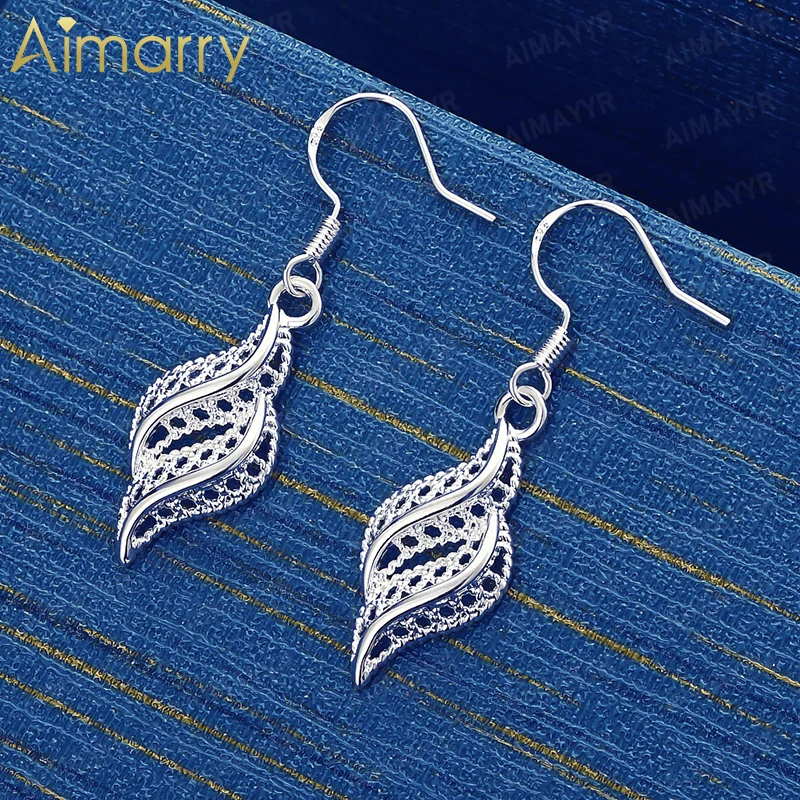 925 Sterling Silver Retro Hollowed Out Conch Earrings for Women's Parties Banquets Weddings High-quality Fashion Jewelry