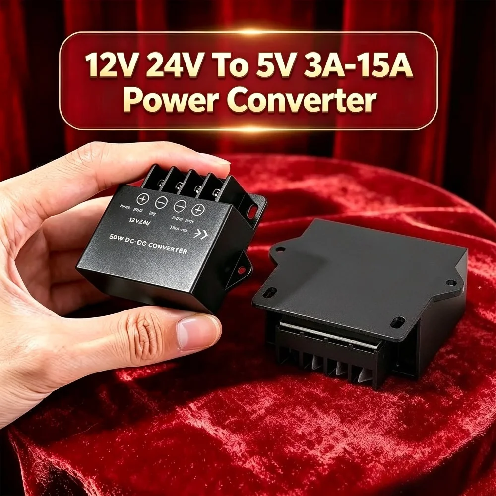 DC/DC 12V 24V To 5V 3A 5A 10A 15A Power Converter Step Down Voltage Reducer Buck Regulator Supply Transformer Module Waterproof