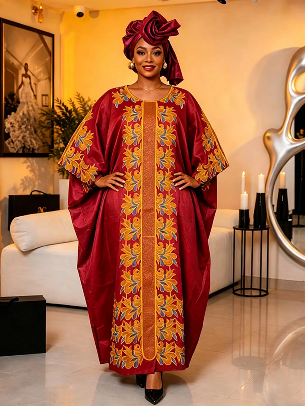 2026 Plus Size African Clothes for Women New African Dashiki Ankara Embroidery Robe Bazin Design Wedding Party Dresses