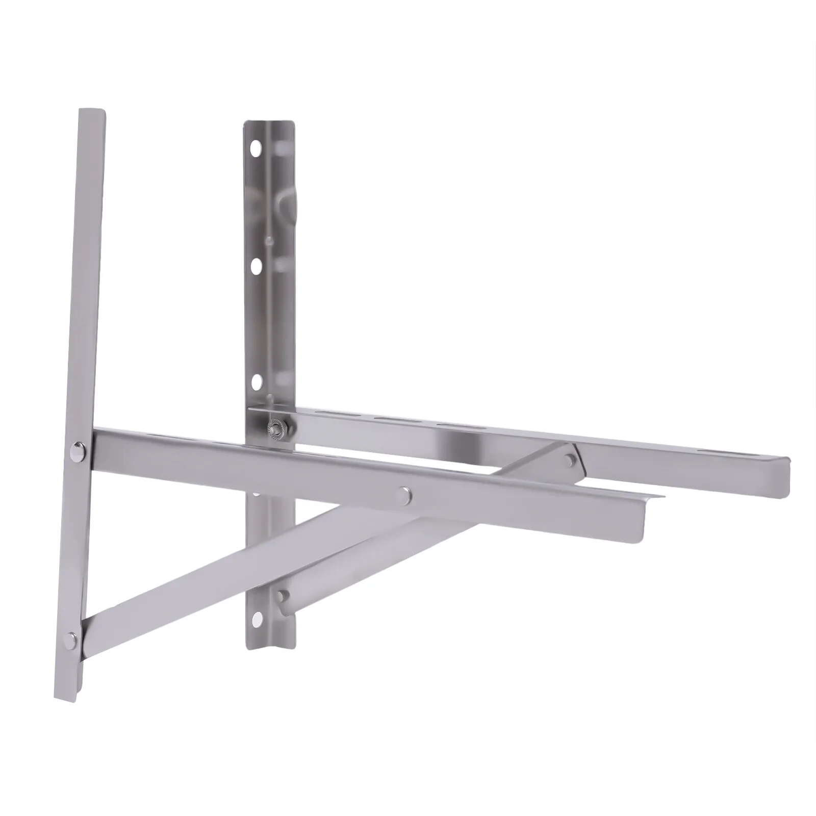 2 Pcs Stainless Steel Wall Mounting Air Conditioner Bracket Condenser Protection Anti-Rust & Durable Fit 1-1.5P
