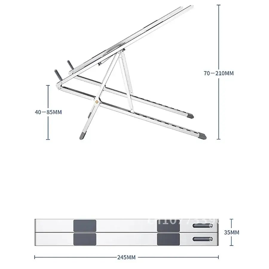 

Support Stand for Notebook Adjustable Laptop Holder for MacBook Pro Air Computer Base Riser Portable Cooling Bracket Stand