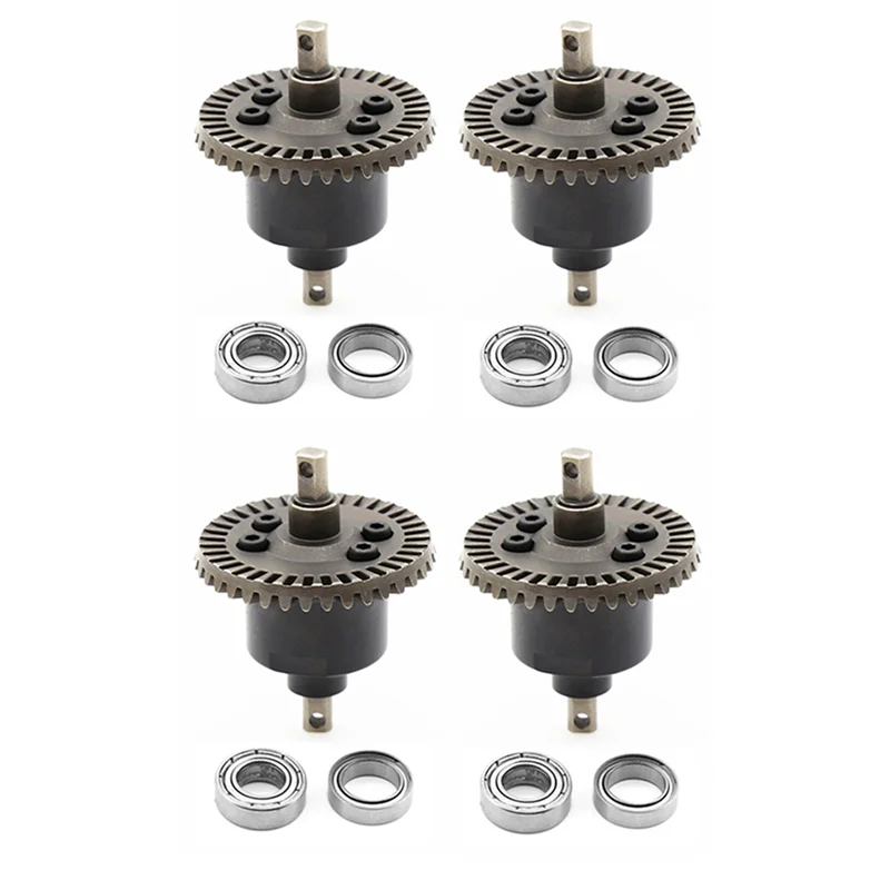 

B24C-4Pcs Front Rear Differential With Bearing For Traxxas Slash 4X4 VXL Stampede Rustler 1/10 RC Car Upgrade Parts