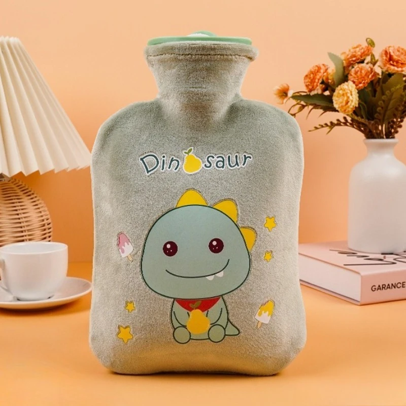 Winter Hot Water Bag Filled with Cute Warm Belly Cartoon Plush Warmth Tool Hand Warmer Treasure