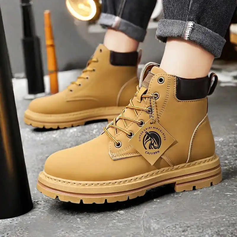 Parkside In The Forest Men's Tens Running Flat Sports Shoes Yellow Men's Sneakers High Grade Lux Play High-end Festival