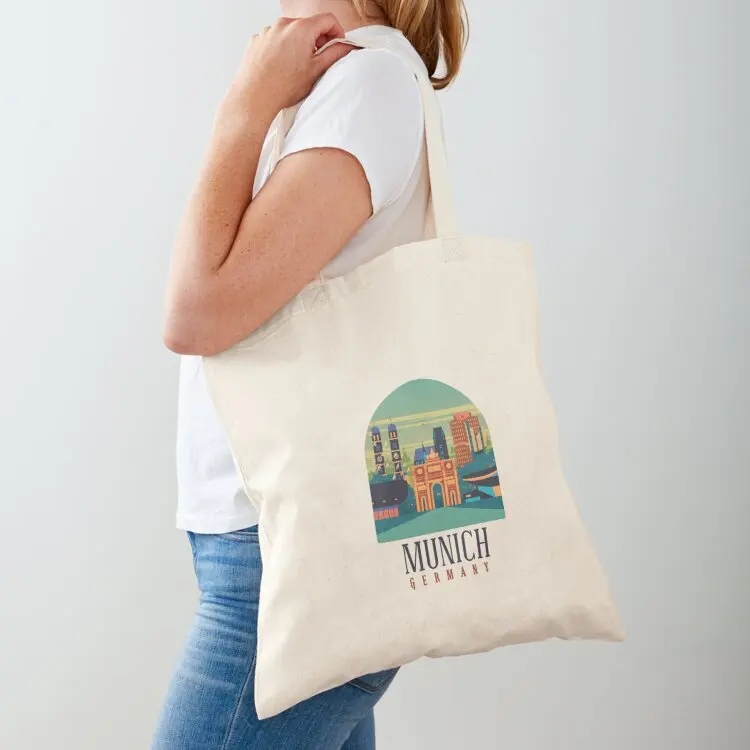 

358 Munich Germany\t Tote Bag custom tote bag shopping bag logo free delivery bags