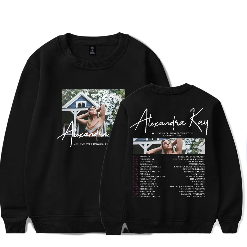 Alexandra Kay All I've Ever Known The Tour Crewneck Long Sleeves 2D Capless Sweatshirts Women/Men Long Sleeves Sweater Hoodies