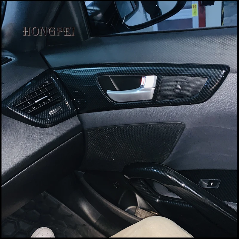 

Car Styling For Hyundai Veloster 2011-2016 Steering Wheel Air Outlet Vent Door Handle Decoration Cover Trim Auto Accessories