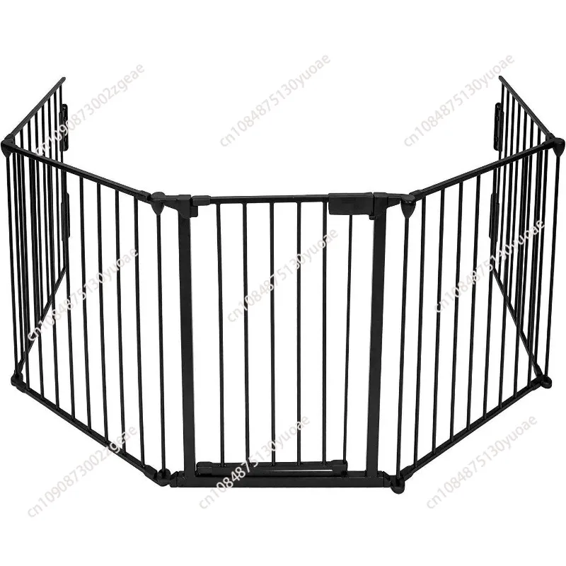 Metal Fireplace Fence Dog Fire Gate Baby Safety Gate Dog Safety Fence for Pets and Baby