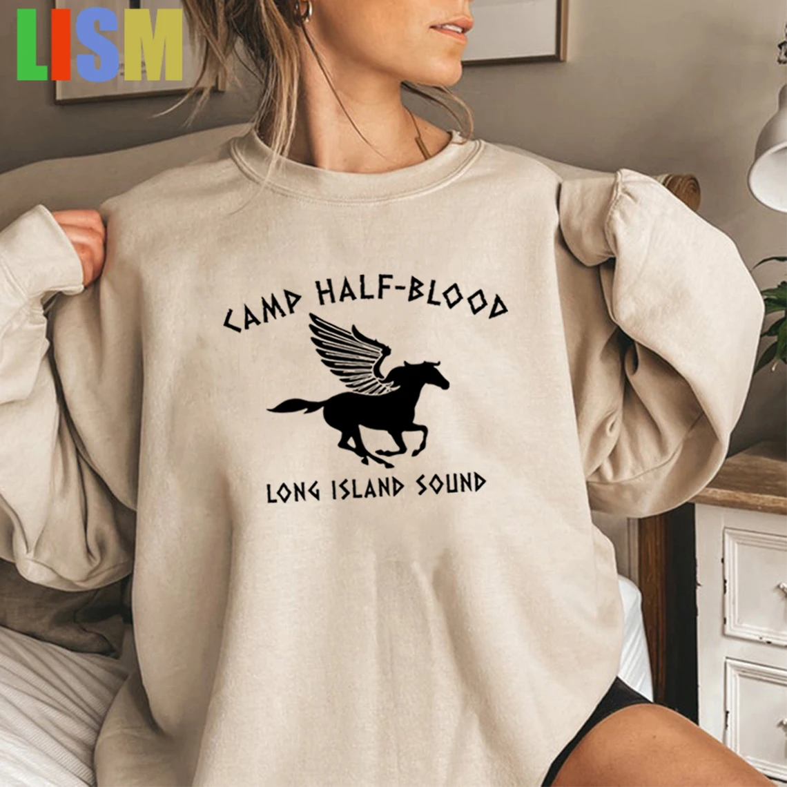 

LISM women's winter clothes y2k hoodies sweatshirt 2025 Camp Half Blood Sweatshirt Unisex Long Sleeve Pullovers Graphic
