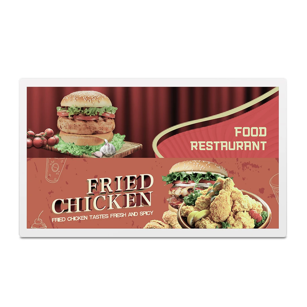 Customizable Remote Content Wall-Mounted E-Paper Advertisement Video Display For Outdoor Use Shopping Malls Retail Stores