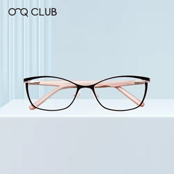 O-Q CLUB Woman Cat Eye Eyeglass Glasses Women Eyeglasses Frames for Glases Women's Sunglasses Glass Shades Female Lenses to Read