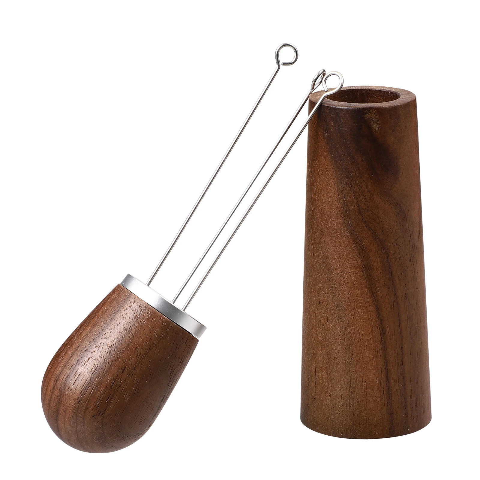 

Reusable Wooden H Espresso Coffee Stirrer Powder Distribution Tool Needle Type for Wedding Ceremony Kitchen Use