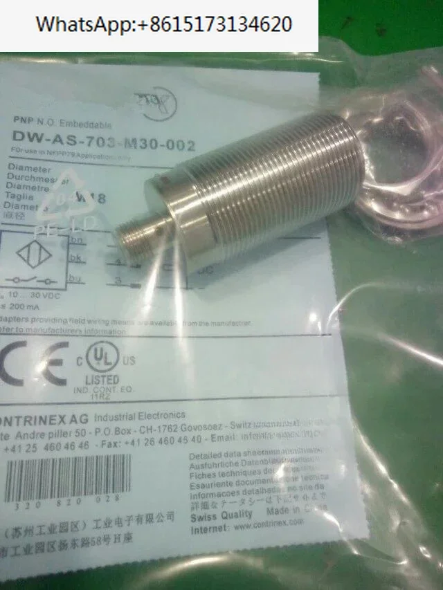 

Metal proximity switch sensor DW-AS-702-M30-002