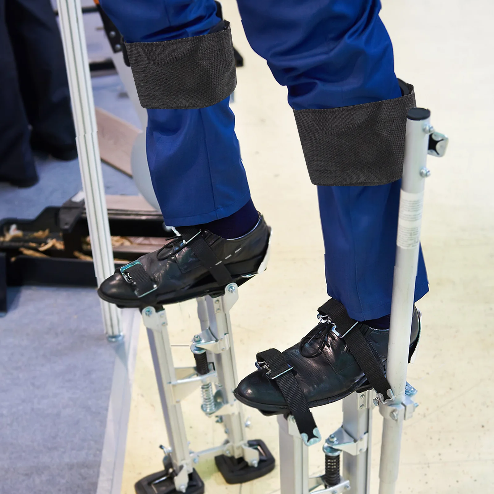 

2pcs Adjustable Drywall Stilt Straps Thick Cushioning For Single-Leg Stilts Replacement Parts For Taping Painting Installation