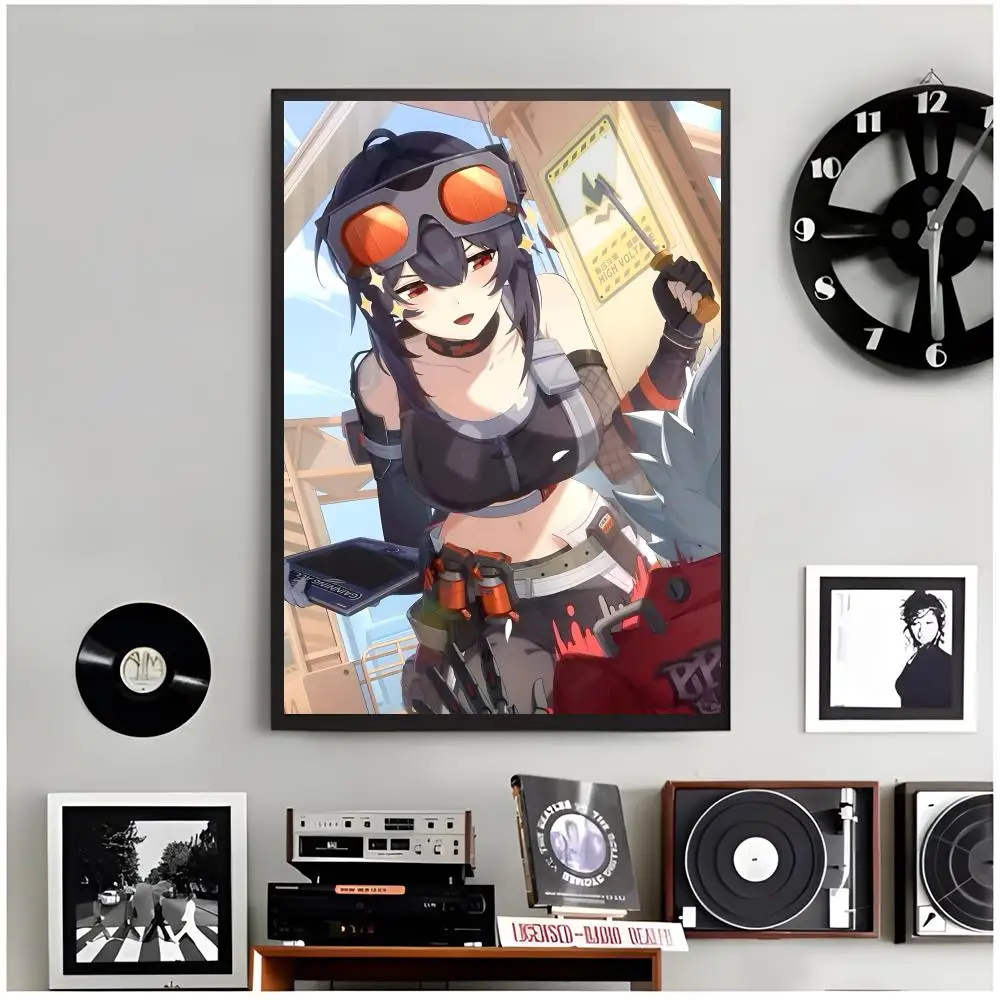 sharp agent Z-Zenless Zone Zero Grace Howard Poster Modern Wall Art Home Decor Living Room Decorative Print Unframed