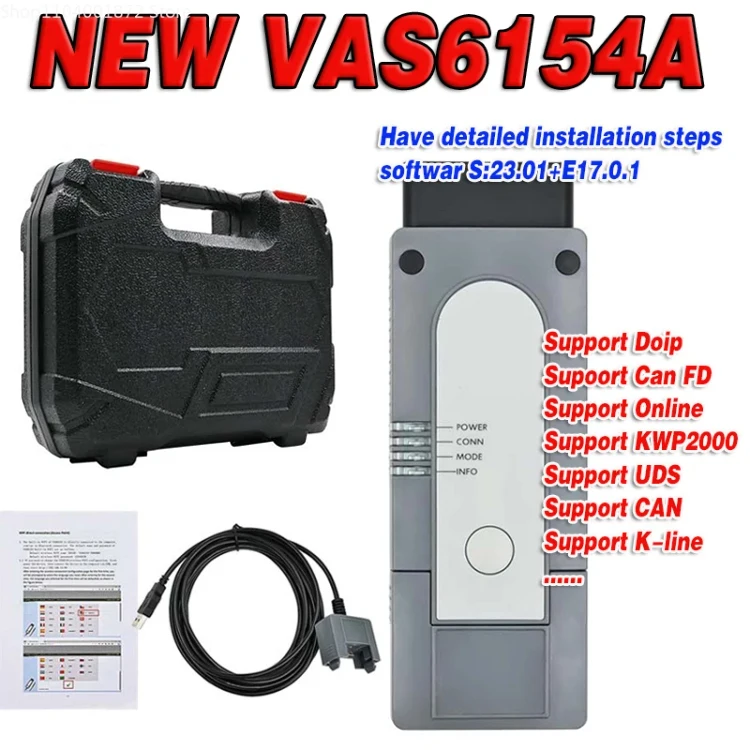 vnci 6154a odis2301 vas suporte can fd doip capa de driver original funcao completa como 5054a obd2 scanner de diagnostico de carro vas6154a 01