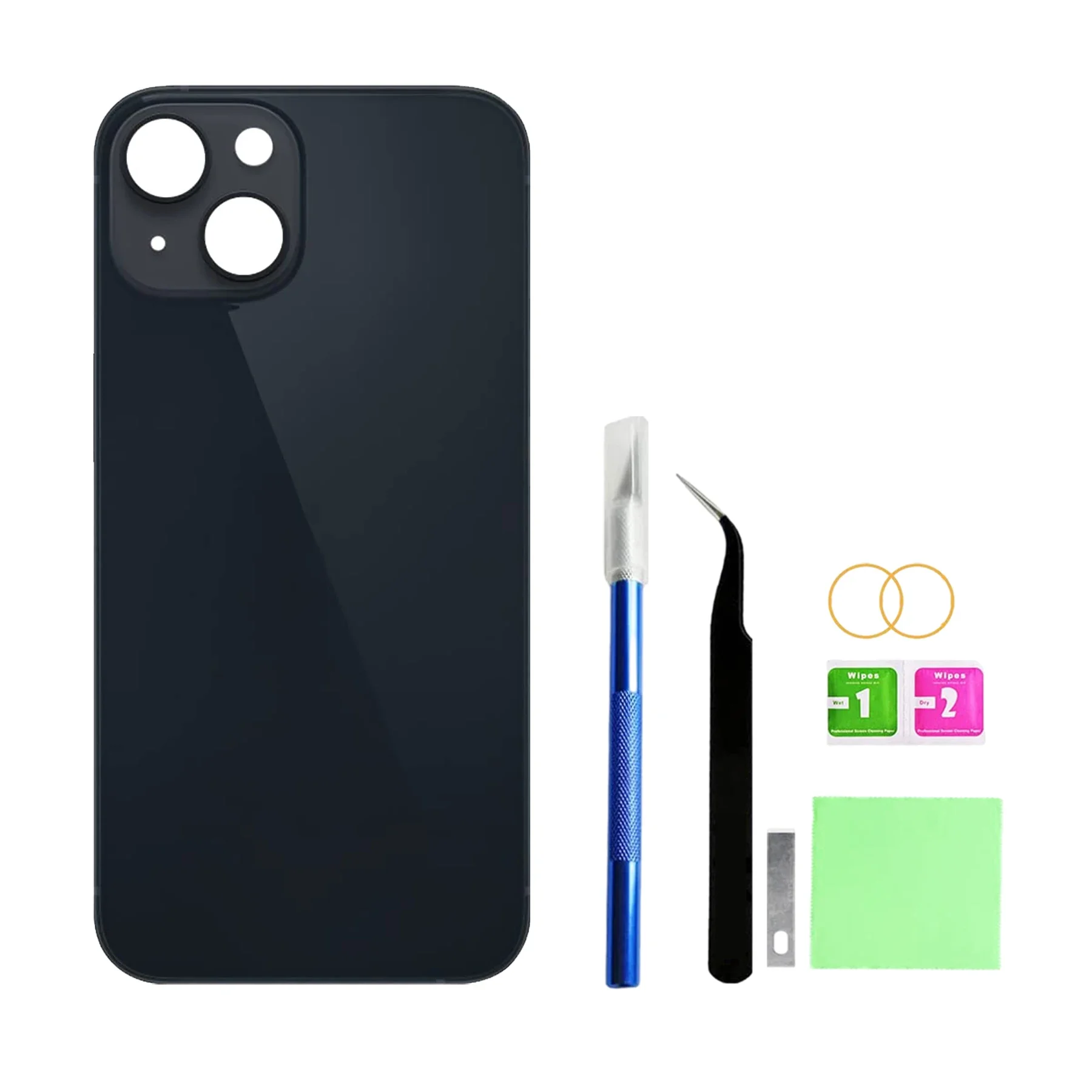 استبدال الزجاج الخلفي OEM لهاتف IPhone 14 Plus (6.7") - يتضمن مجموعة أدوات إصلاح لاصقة على الوجهين المثبتة مسبقًا #1