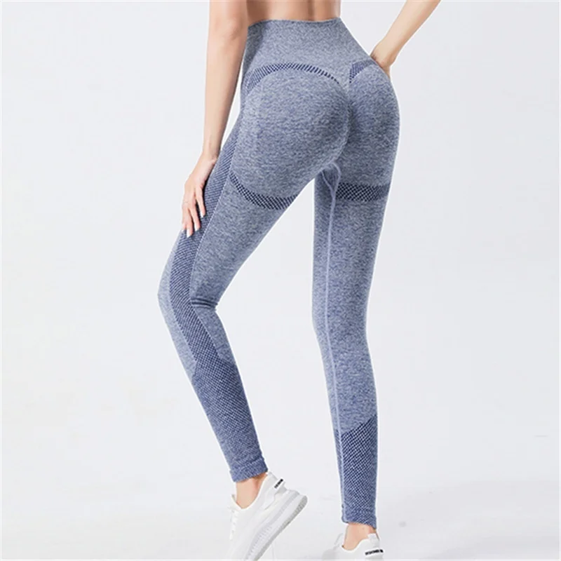 Yoga-Hose Plus für Damen, schlankmachend, stilvoll, Baggy, leicht kariert, für den Innenbereich, Streak, Wandern, Longline, Gelb, Anti-Exposition, Grau, knöchellang