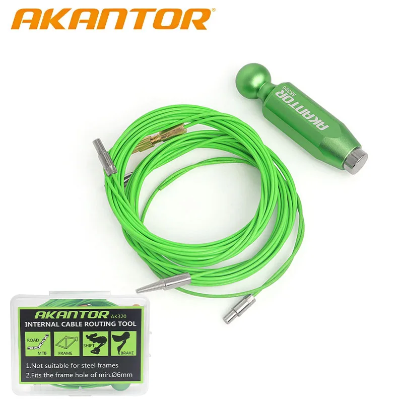 AKANTOR-Herramienta profesional de enrutamiento de cables internos para bicicleta, Cable hidráulico, palanca de cambios, guía de Cable interno, instalación de piezas de ciclismo