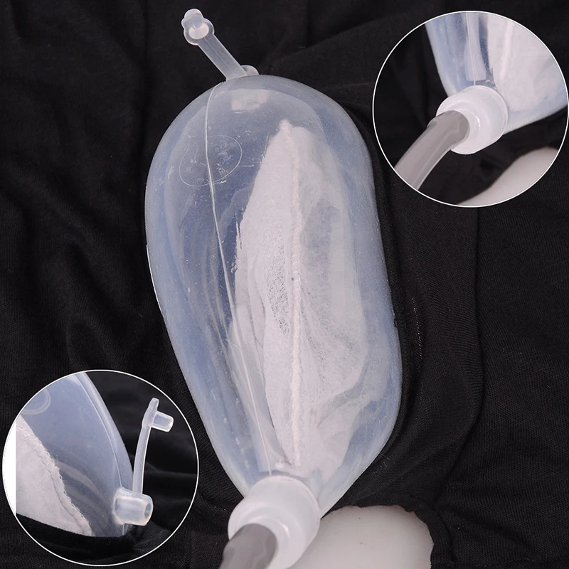 Upgrade incontinence male urine leg bag silicone urine collector with tube