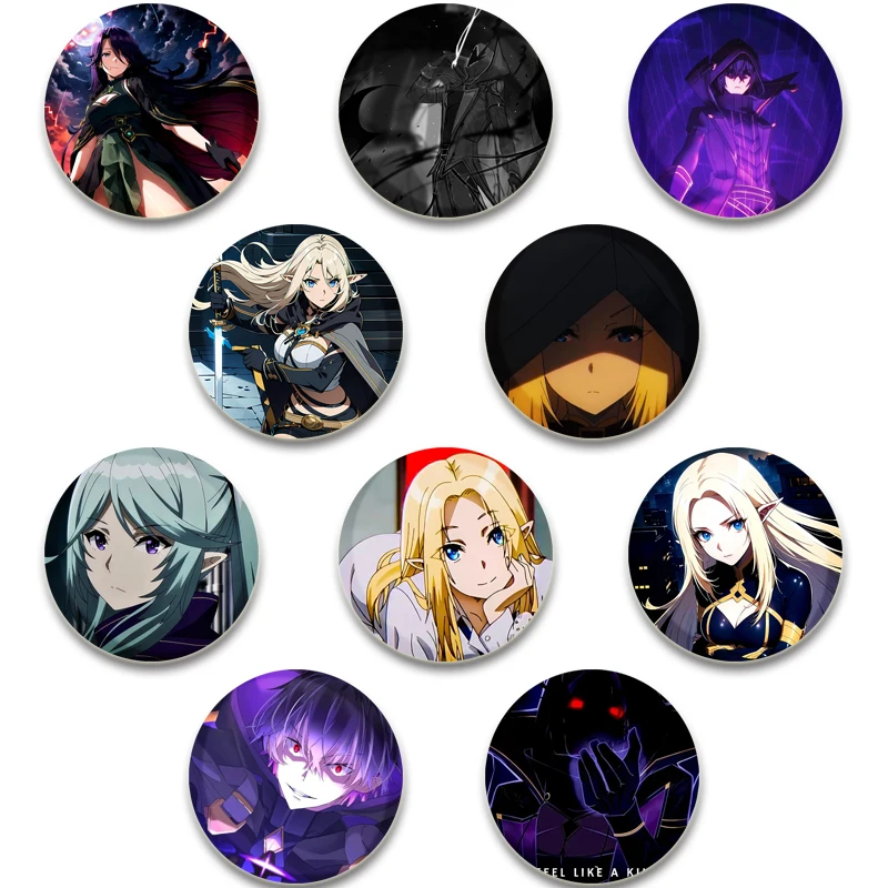 Anime The Eminence in Shadow Pins,Cute Cartoon Badge,Handmade Tinplate Brooches,Breastpin for Backpack Clothes Gift Accessory
