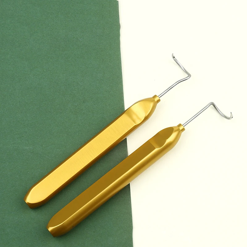 Thread Carving Needle V Guide Needle Face Lift Surgical Tool Cosmetic Plastic Opener Left And Right Small Gold Hook